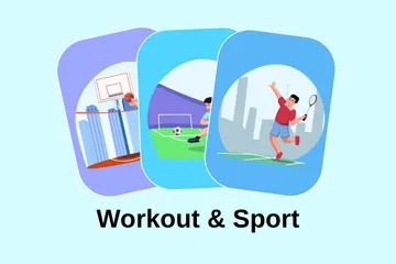 Entraînement et sport Pack d'Illustrations