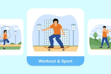 Entraînement et sport Pack d'Illustrations