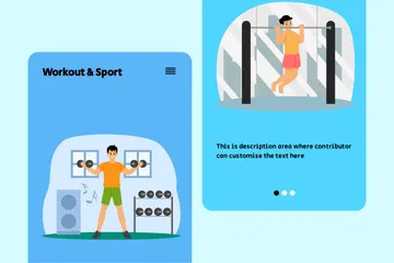 Entraînement et sport Pack d'Illustrations