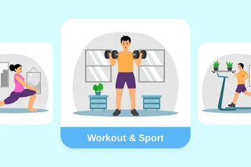 Entraînement et sport Pack d'Illustrations