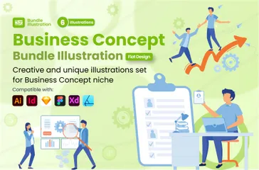 Entreprise Pack d'Illustrations