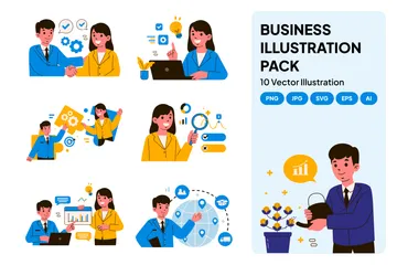 Entreprise Pack d'Illustrations