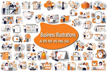 Entreprise Pack d'Illustrations