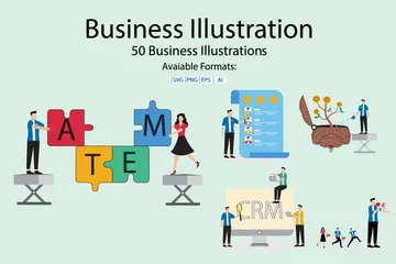 Entreprise Pack d'Illustrations