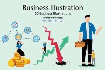 Entreprise Pack d'Illustrations