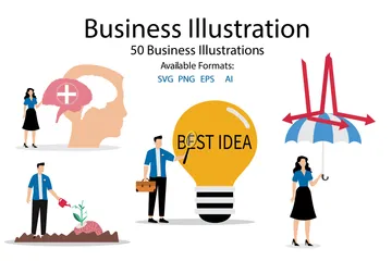 Entreprise Pack d'Illustrations