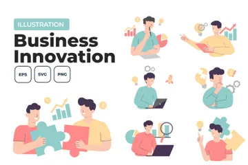 Innovation commerciale Pack d'Illustrations