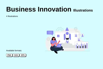 Innovation commerciale Pack d'Illustrations