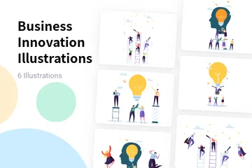 Innovation commerciale Pack d'Illustrations