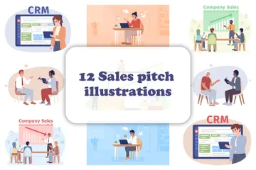 Entreprise orientée ventes Pack d'Illustrations