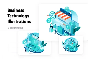 Technologie d'entreprise Pack d'Illustrations