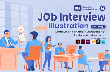 Entrevista de trabajo 2 Paquete de Ilustraciones