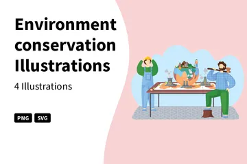Environment Conservation Illustration Pack