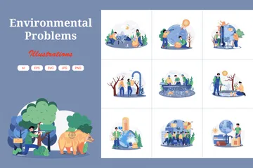 Environmental Problems Illustration Pack