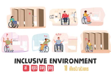 Environnement inclusif Illustration Pack