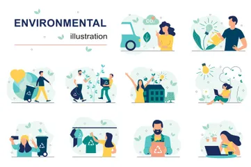 Environnemental Pack d'Illustrations