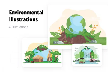 Environnemental Pack d'Illustrations