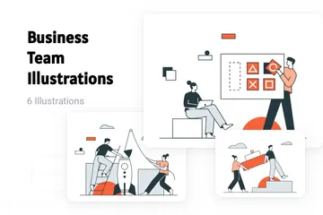 Équipe commerciale Pack d'Illustrations