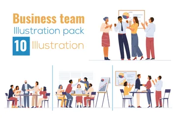 Equipe de negócios Pacote de Ilustrações