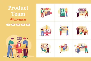 Equipe de produto Illustration Pack