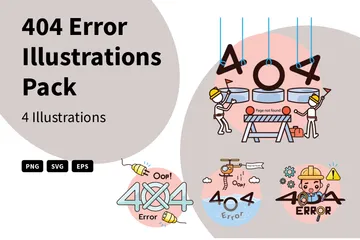Erreur 404 Pack d'Illustrations