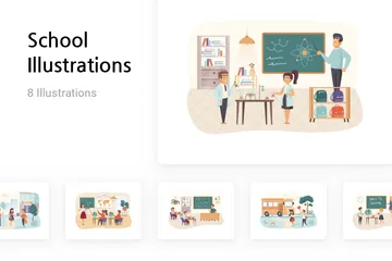 Escuela Illustration Pack