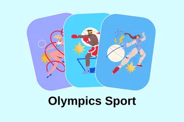 Esporte Olímpico Pacote de Ilustrações