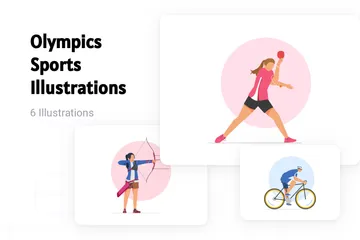 Esportes Olímpicos Pacote de Ilustrações