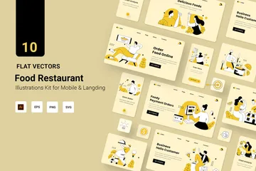 Food-Restaurant Illustrationspack