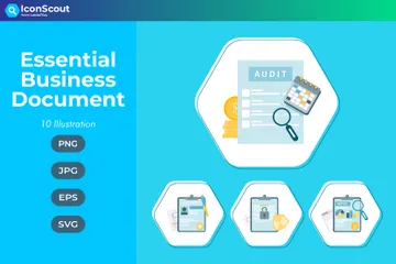 Essential Business Document Illustration Pack