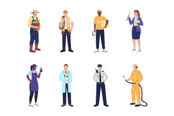 Essential Worker Illustration Pack