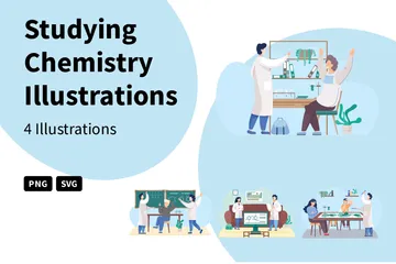 Estudiar quimica Paquete de Ilustraciones