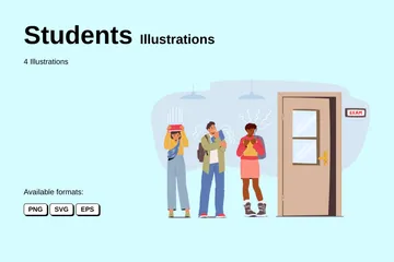 Estudiantes Paquete de Ilustraciones