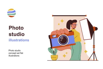 Estudio fotográfico Paquete de Ilustraciones