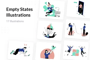 États vides Pack d'Illustrations