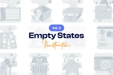 États vides Pack d'Illustrations