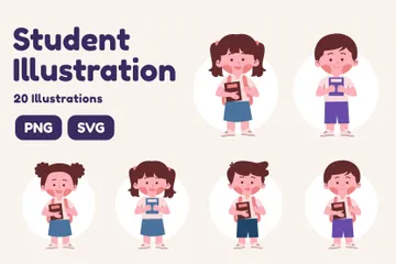 Étudiant Pack d'Illustrations