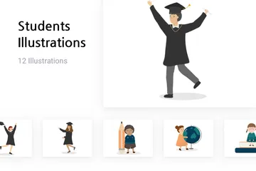 Étudiants Pack d'Illustrations