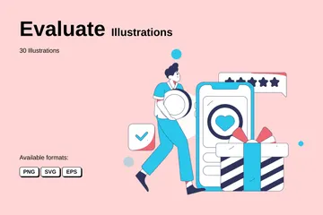 Evaluate Illustration Pack