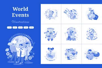 Évenements mondiaux Pack d'Illustrations