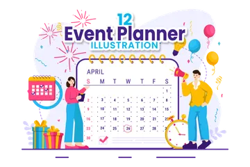 Event Planner Illustration Pack