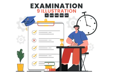 Examen Pack d'Illustrations