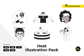Excessive Heat Warning Illustration Pack