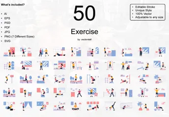Exercise Illustration Pack