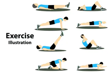 Exercise Illustration Pack