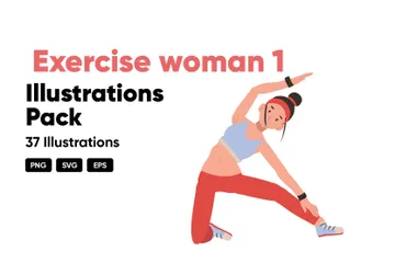 Exercise Woman Volume 1 Illustration Pack