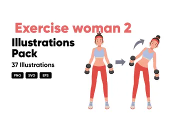 Exercise Woman Volume 2 Illustration Pack