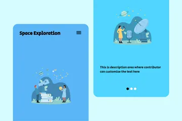 Exploration de l'espace Pack d'Illustrations