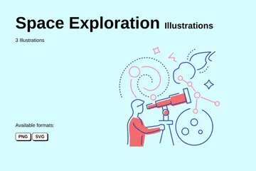 Exploration de l'espace Pack d'Illustrations
