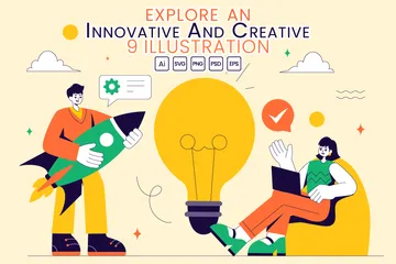 Explore An Innovative And Creative Illustration Pack